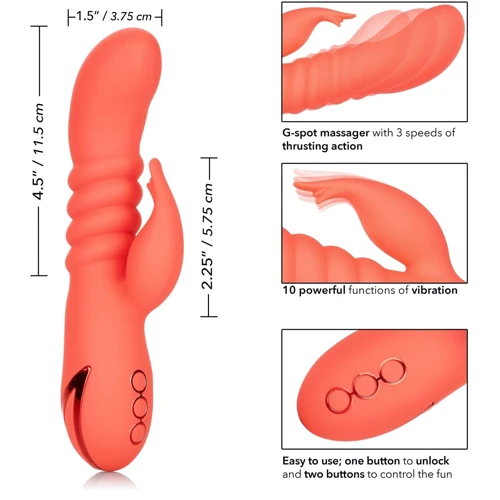 CalExotics Orange County Cutie вибратор кролик, 11.5x3.75 см