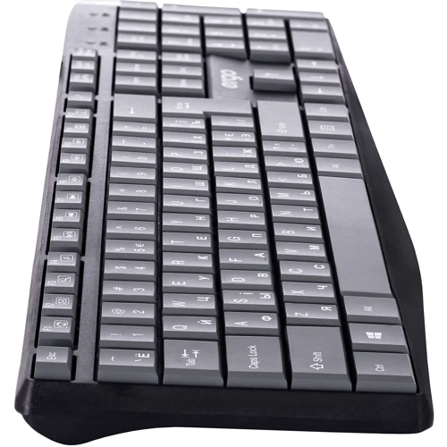 Клавиатура Ergo K-210 USB Black (K-210USB): Тип клавиатуры стандартная