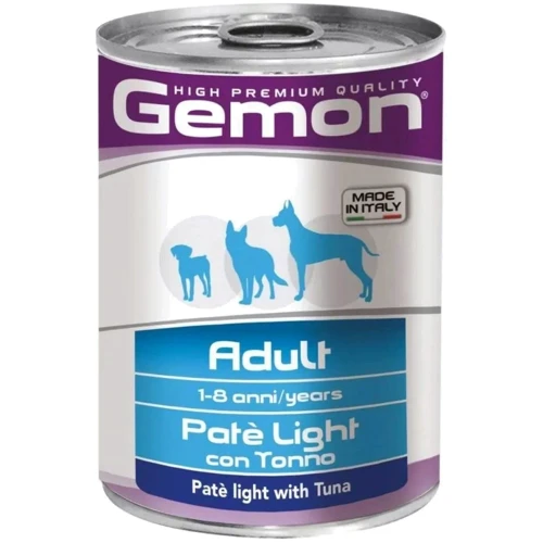Влажный корм Gemon Dog Wet Adult лайт для собак с тунцом 0.4 кг (70387842)