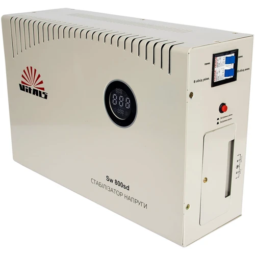 Стабилизатор напряжения Vitals Sw 800sd: КПД, % 97