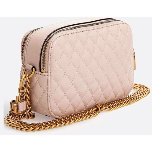 Женская сумка кросс боди GUESS MAILA CAMERA BAG бежево-розовая (HWQB8661140-NUD): Тип Сумки