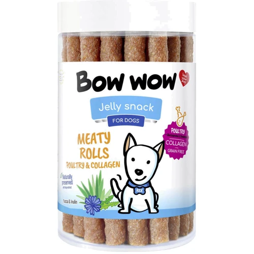 Лакомство для собак Bow wow мясные палочки из птицы и коллагена 17 шт. (BW224)