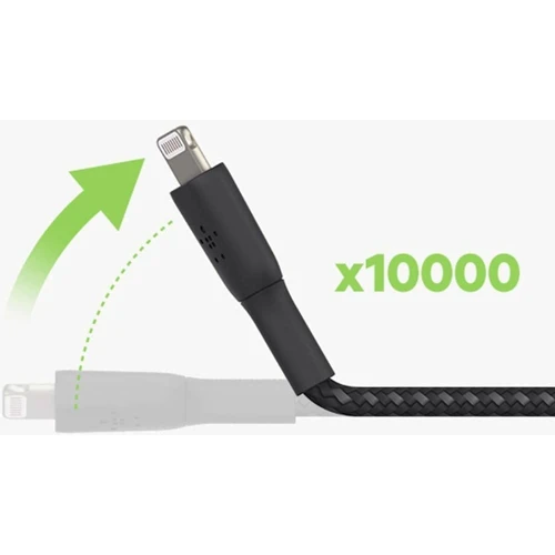 Кабель Belkin USB Cable to Lightning Braided 2m White (CAA002BT2MWH) фото 3