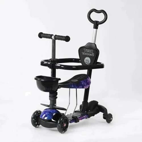 Самокат 5в1 Best Scooter черный (LS-90225)