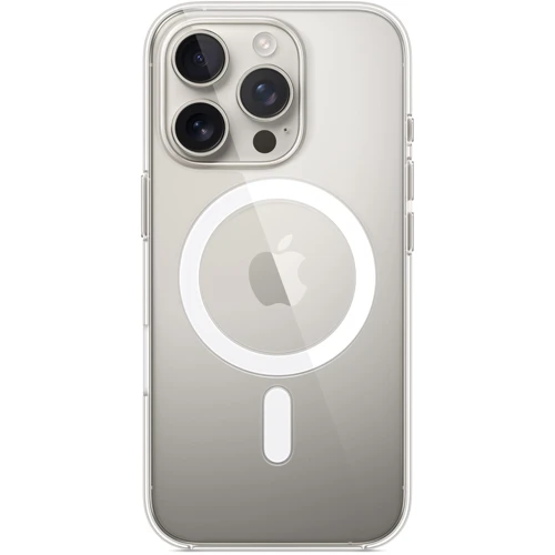 Чехол для iPhone Apple iPhone 16 Pro Clear Case with MagSafe (MA7E4ZM/A): Материалы Пластик