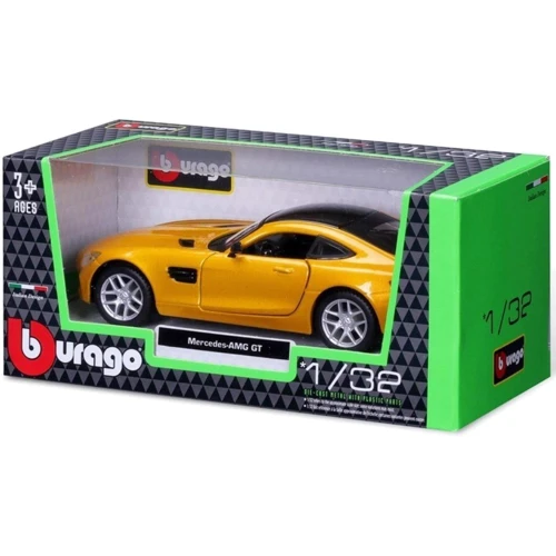 Автомодель Bburago Mercedes-AMG GT (желтая 1:32) (18-43065)
