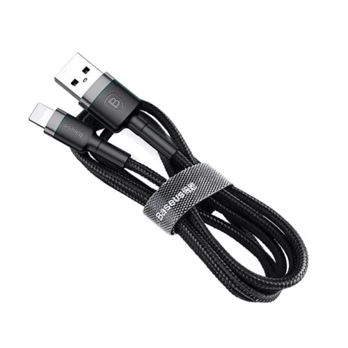 Кабель Baseus USB Cable to Lightning Cafule 1m Grey/Black (CALKLF-BG1): Тип USB 2.0, Lightning