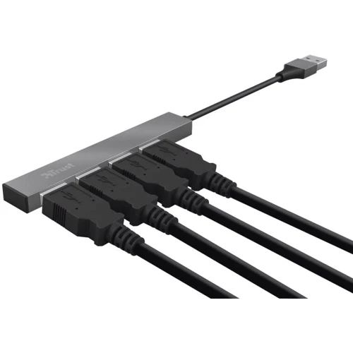 Адаптер Trust Adapter Halyx USB to 4xUSB Grey (23786_TRUST) фото 4