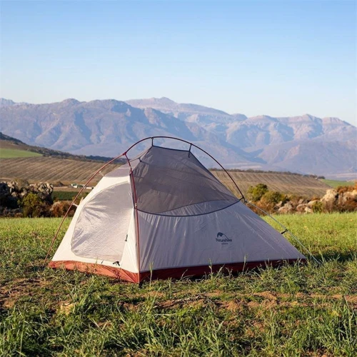 Палатка Naturehike Cloud Up 1 Updated NH18T010-T 20D, серо-красная (6927595730522): Количество мест 1