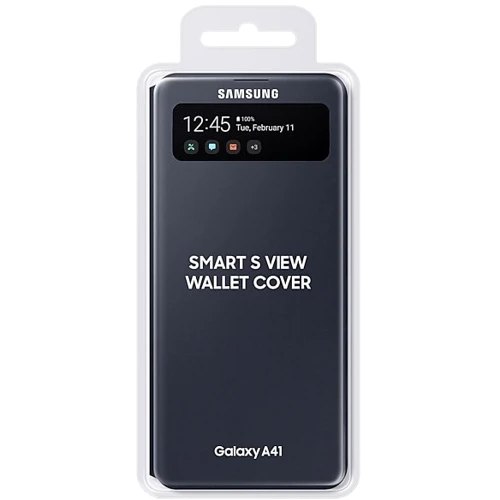 Чохол для телефона Samsung Wallet Cover View S Black (EF-EA415PBEGRU) for Samsung A415 Galaxy A41 фото 7