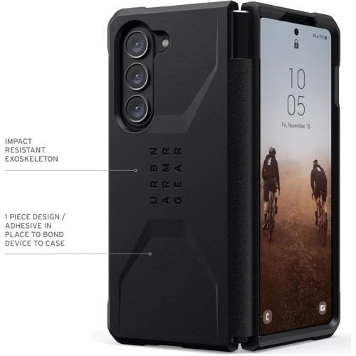 Чохол для телефона Urban Armor Gear UAG Civilian Black (214358114040) для Samsung F946 Galaxy Fold 5 фото 12