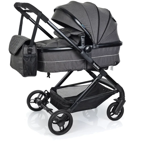 Коляска-трансформер Bambi M 3895-11 Серая