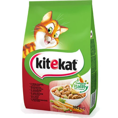 Сухой корм Kitekat для котов говядина с овощами 14х300 г (5900951248801)