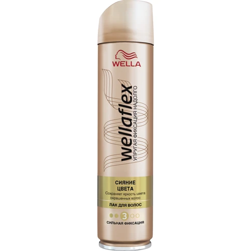 WELLAFLEX Лак для волос Сияние цвета сильной фиксации 250 ml