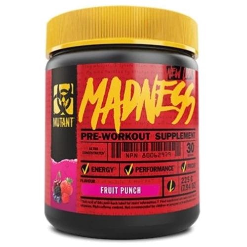 Mutant Madness 225 g /30 servings/ Fruit Punch