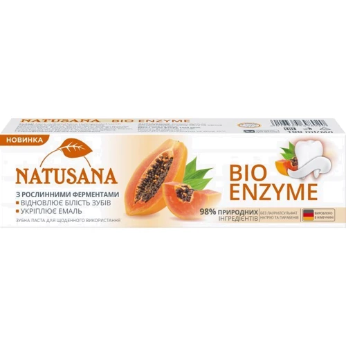 Natusana Bio Enzyme Зубна паста Біо Ензим 100 ml: Вік От 18 лет