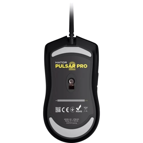 Мишка HATOR Pulsar 2 PRO Black (HTM-520): Ергономіка для правой руки