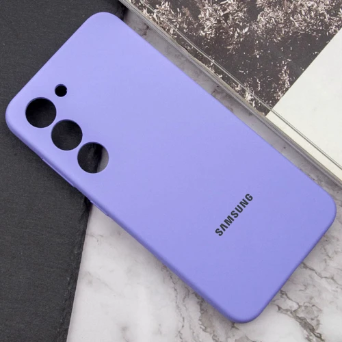Чохол для телефона Lakshmi Premium Silicone Case з Logo Full Camera Dasheen для Samsung S911 Galaxy S23: Колір сиреневый