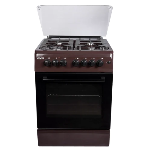 Плита комбинированная KLASS T6408E4 D.BROWN: Управление механическое
