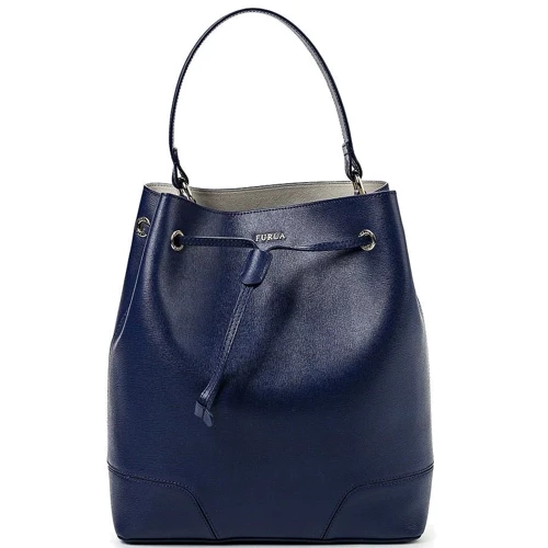 Женская сумка-мешок Furla Stacy M Drawstring синяя (851331): Страна производитель Италия