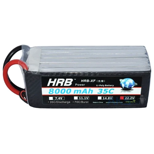 Аккумулятор HRB_ Lipo 6s 22.2V 8000mAh 35C Battery XT60 Plug (HR-8000MAH-6S-35C-XT60)
