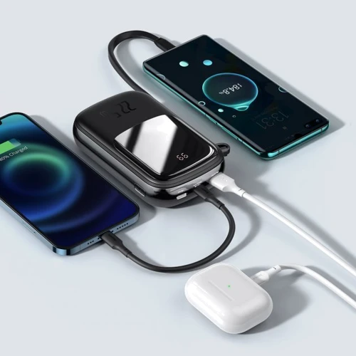 Зовнішній акумулятор Baseus Power Bank 20000mAh з USB-C Cable Q Pow Display 22.5W Black (PPQD-I01): Тип батареї Літій-полімерні