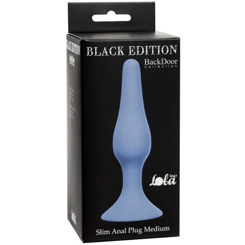 Анальный плаг Slim Anal Plug Medium - Blue, 57420602