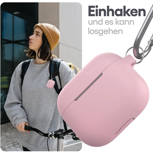 Чохол KeyBudz Elevate Series Keychain Blush Pink (AP3_S5_BPK) for Apple AirPods 3 фото 4