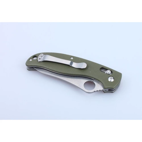 Нож Ganzo G733 Green: Система блокировки есть