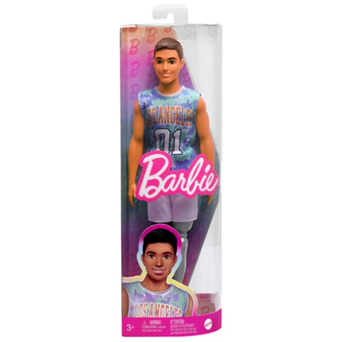 Кукла Barbie Fashionistas Кен с протезом (HJT11): Особенности На шарнирах