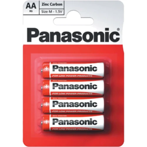Батарейка Panasonic RED ZINK R6 BLI 4 ZINK-CARBON (R6REL/4BPR)