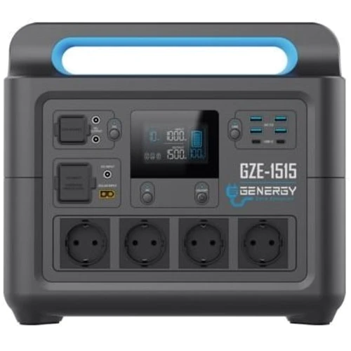 Зарядная станция GENERGY ZERO 1484Wh 1500W (GZE-1515): Выходы потребителей Автоприкуриватель, USB-C, USB-A, 220V