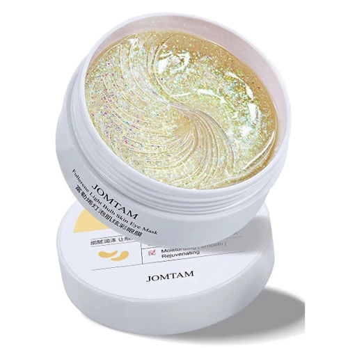 Jomtam Fullerene Light Bulb Skin Eye Mask Гідрогелеві патчі для очей з фулеренами та екстрактом червоних водоростей 60 шт.