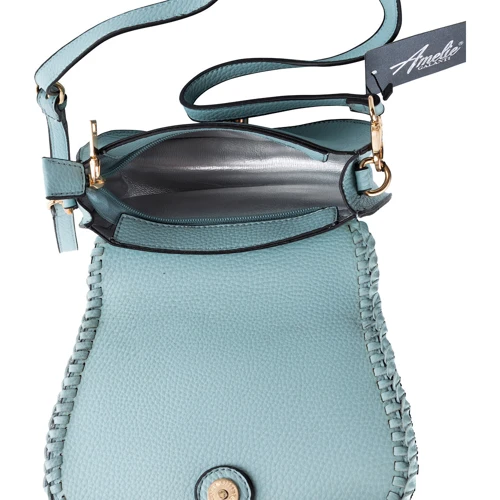 Женская сумка кросс боди Amelie Galanti голубая (A981218-L.blue): Стиль Повседневный (Casual)