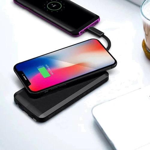 Зовнішній акумулятор iWALK Power Bank Scorpion Air 12000mAh Lightning/microUSB/USB-C with Wireless Charger Black (UBA12000): Ємність батареї, мАг 12000