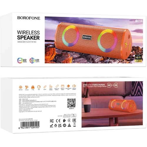 Акустика Borofone BP18 Orange: Сумісність Android, iPad, iPhone, iPod