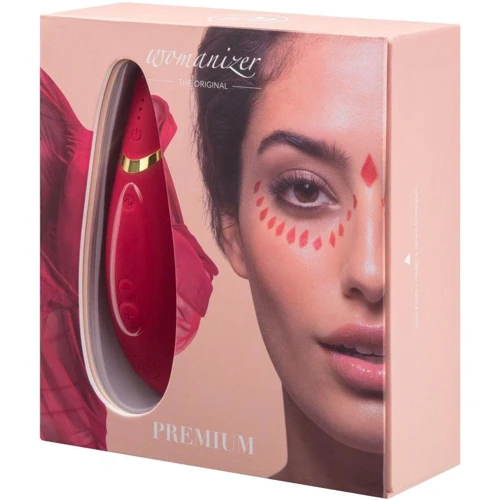 Вакуумный клиторальный стимулятор Womanizer Premium Red