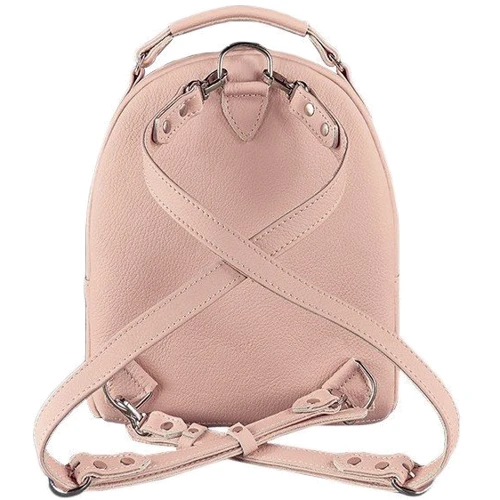 Жіночий рюкзак Kylie BlankNote рожевий (BN-BAG-22-barbi): Матеріал Натуральна шкіра