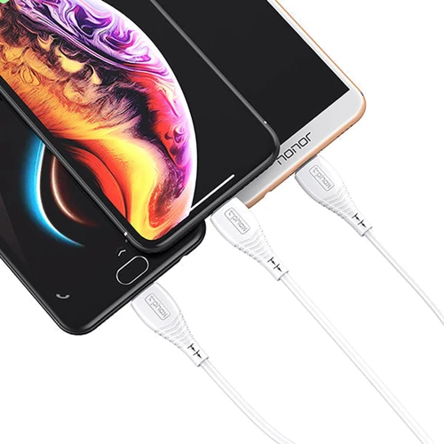 Кабель T-PHOX USB Cable to Lightning/microUSB/USB-C 3A 1.2m White (T-F831 White) фото 3