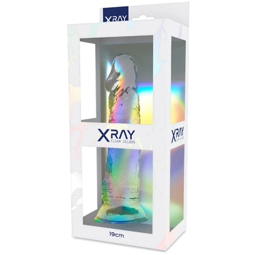 Прозрачный фаллоимитатор XRAY, 19 см
