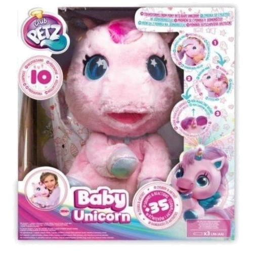 Интерактивная игрушка Club Petz Baby Unicorn розовая (IMC093881B)