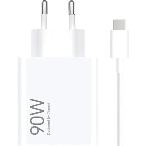 Зарядное устройство Xiaomi Wall Charger USB 90W HyperCharge Combo with USB-C Cable White (BHR07ZBEU)