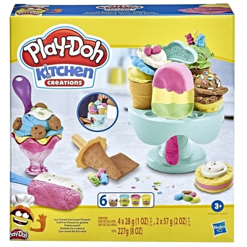 Набор HASBRO Play-Doh Забавные закуски (E5112_F5332 ICE CREAM CAROUSEL PLAYSET): Производитель Hasbro