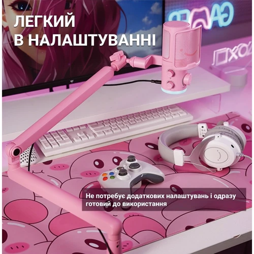 Конденсаторный USB микрофон Fifine TAM6P Pink фото 12