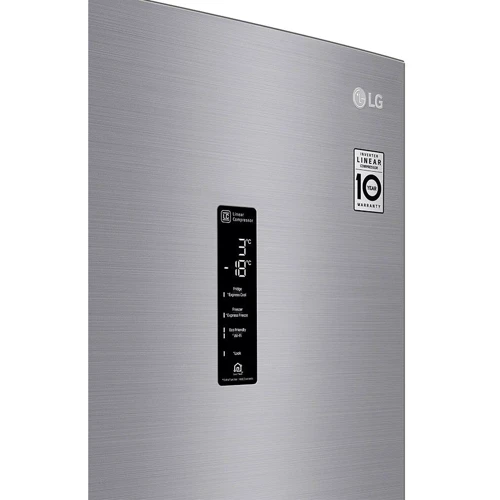 Холодильник LG GBF71PZDMN: Дополнительные возможности защита от детей, быстрая заморозка, дисплей, многопоточная система охлаждения, Сигнал открытой двери