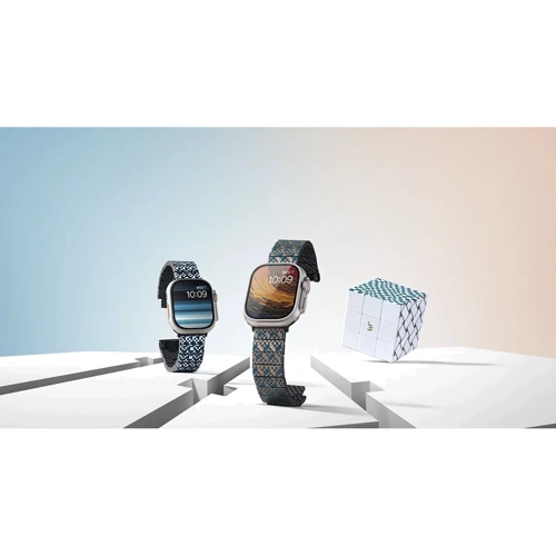 Аксессуар для Watch Pitaka Chroma Carbon Band Dreamland Mosaic (AWB2303) for Apple Watch 42/44/45/49mm: Совместимость Apple Watch 49mm, Apple Watch 45mm, Apple Watch 44mm, Apple Watch 42mm