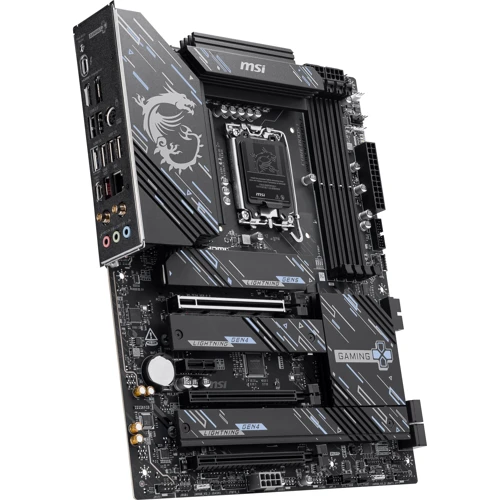MSI Z890 GAMING PLUS WIFI: Разъемы на задней панели Thunderbolt, Ethernet RJ-45, DisplayPort, HDMI, USB Type-C, USB 2.0, USB 3.2 Gen 1, USB 3.2 Gen 2