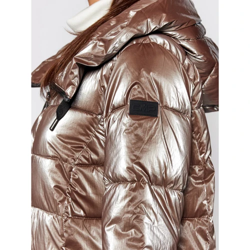 Куртка CMP Woman Coat Fix Hood 31K2866-P865 50 (42) коричневая зимняя с капюшоном: Вид Куртки