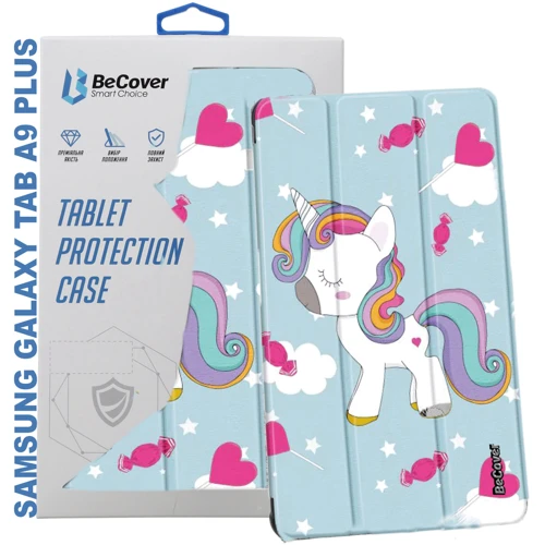 Аксессуар для планшетных ПК BeCover Flexible TPU Mate Unicorn for Samsung Galaxy Tab A9 Plus SM-X210/SM-X215/SM-X216 (710352): Цвет рисунок