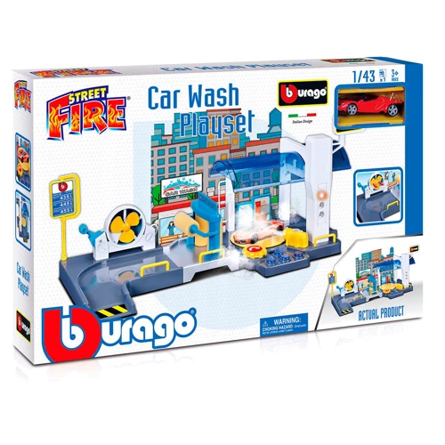 Ігровий набір Bburago - Автомийка (1 машинка, 1:43) (18-30406): Виробник Bburago